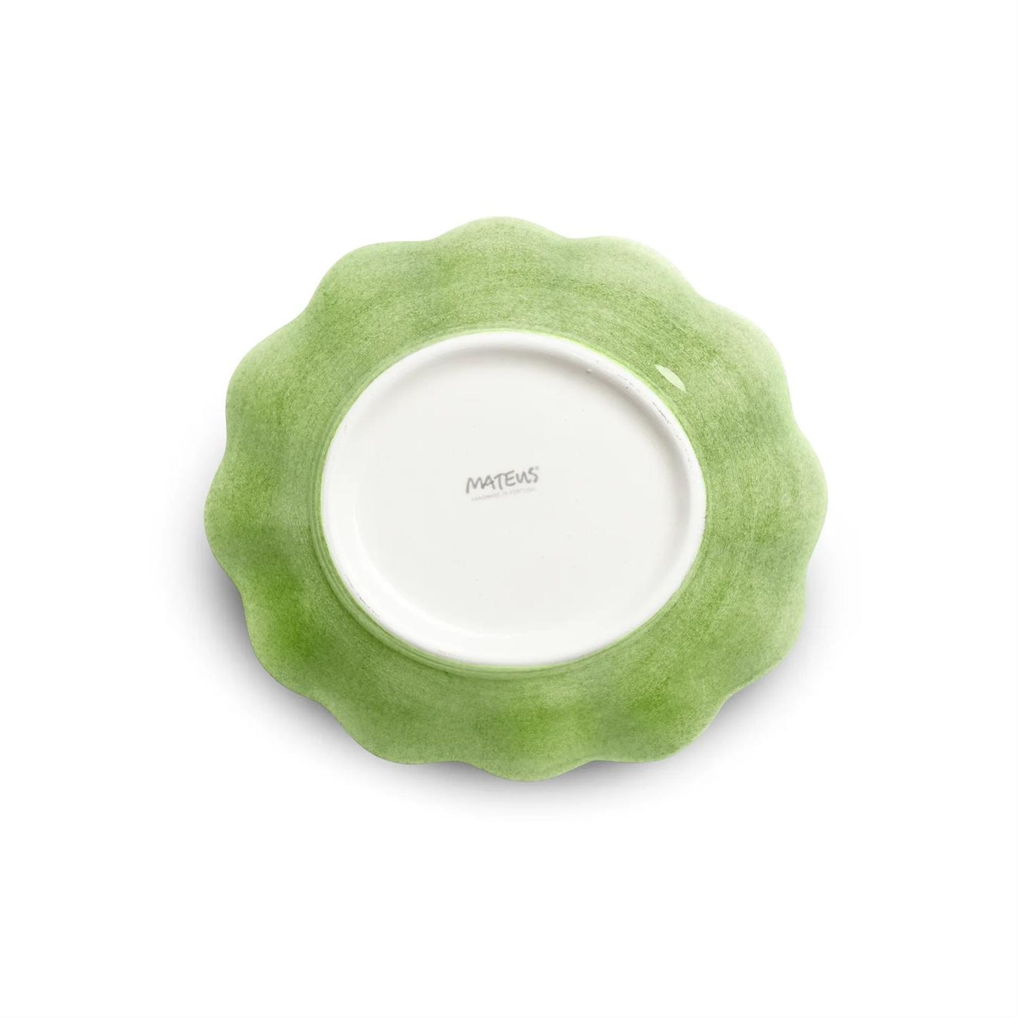 Oyster skål 18x16 cm, green