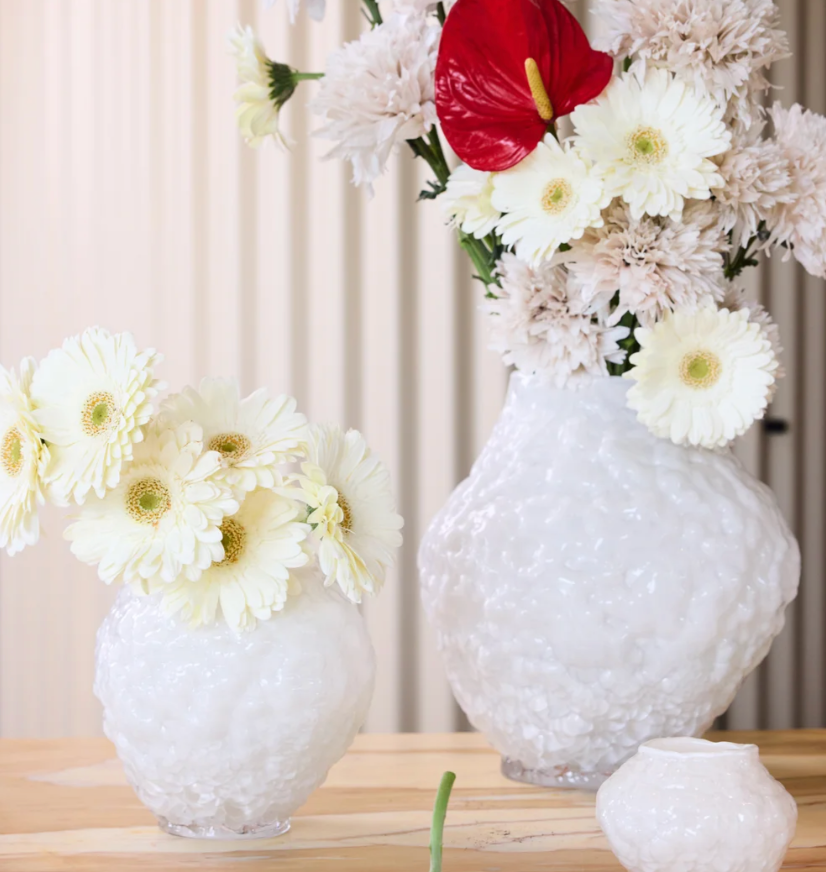 Vase Corallo M off white