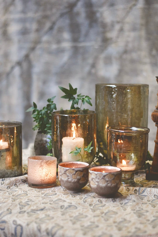 Hurricane på stett, glass S H17 cm