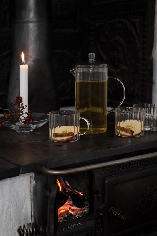 glass med hank ø8x6 cm, klart glass