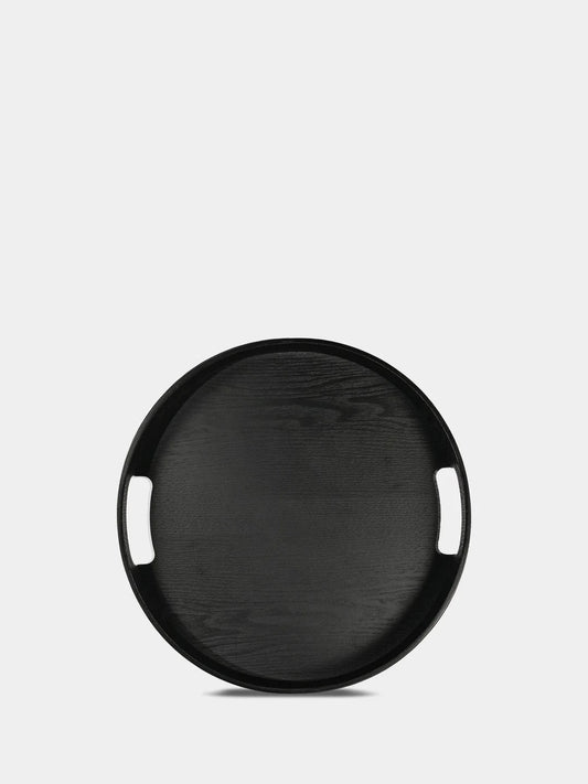 Hanna rundt brett, ø35 cm sort