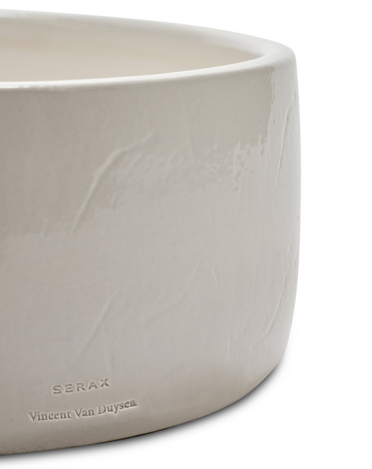 Blomsterpotte lav 02 white vaso