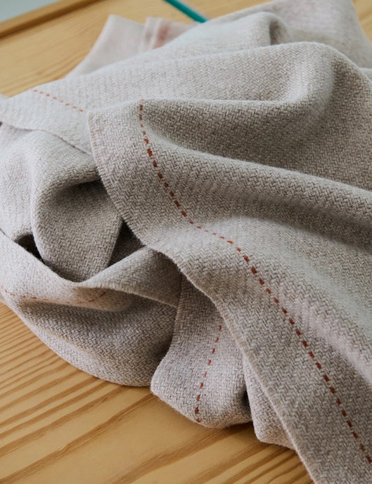 Ecru highland beige pledd 130x200 cm