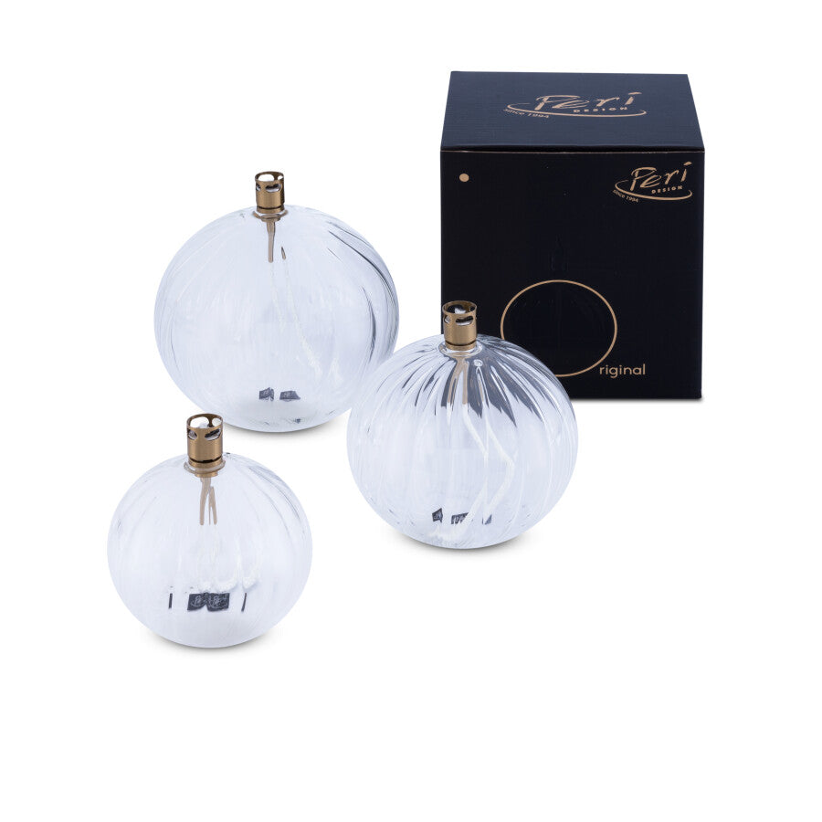 Oljelampe Rund Elegant brass, Medium