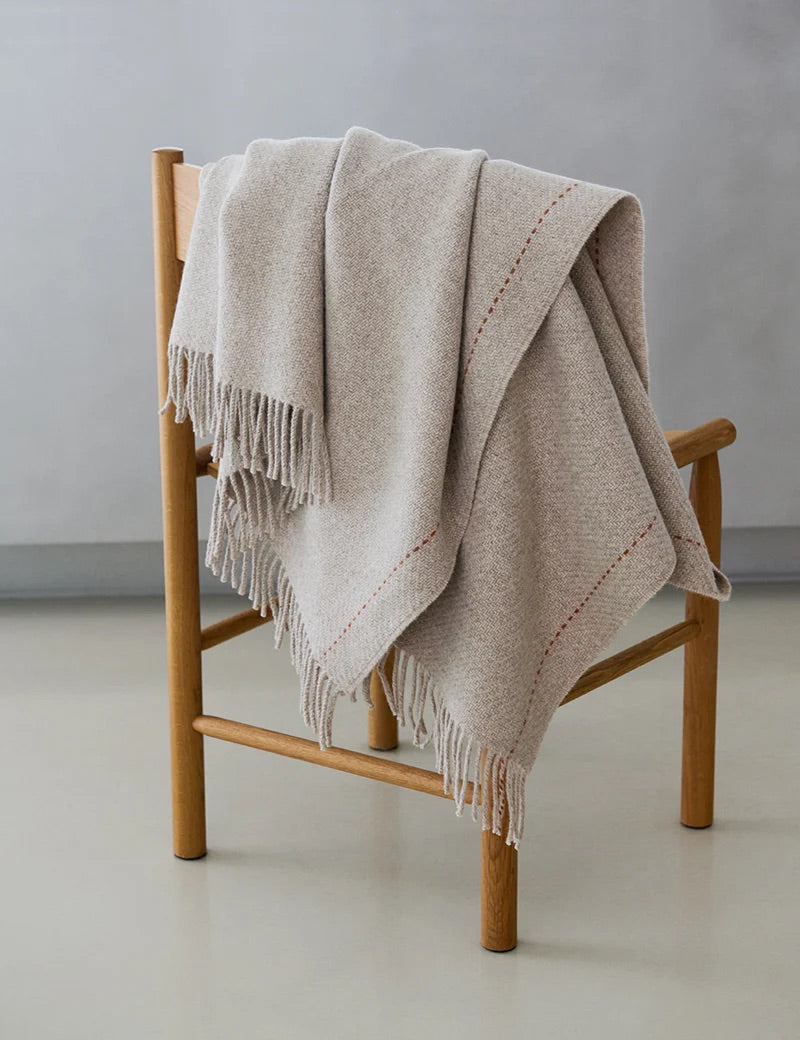 Ecru highland beige pledd 130x200 cm