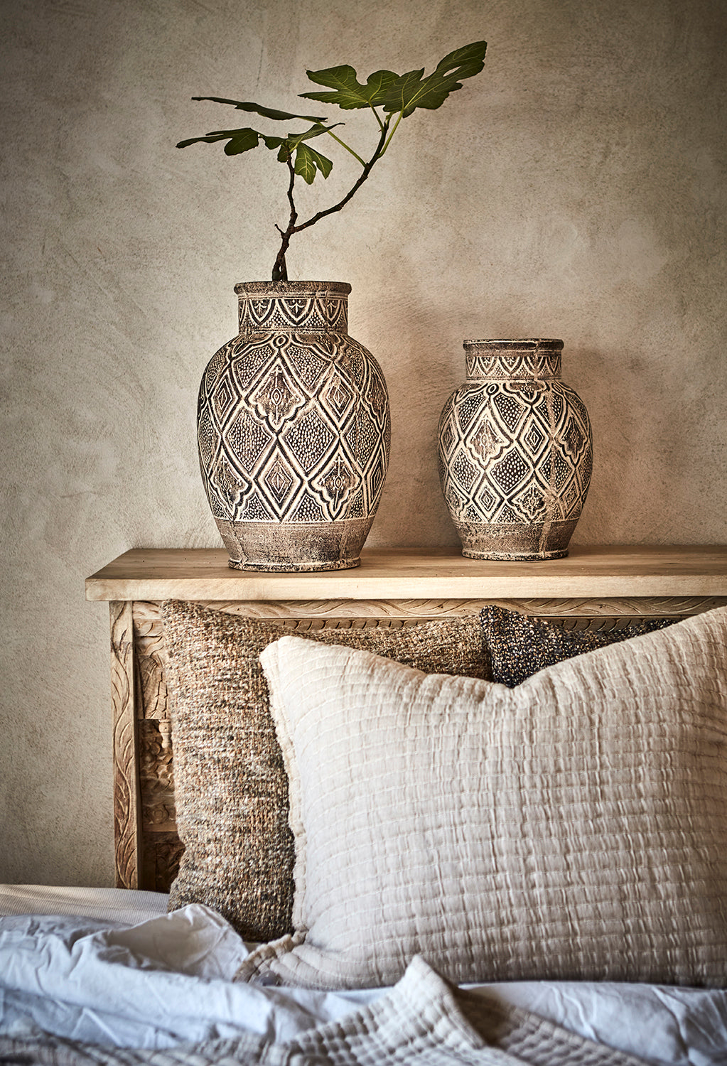 Camille urne L, brun