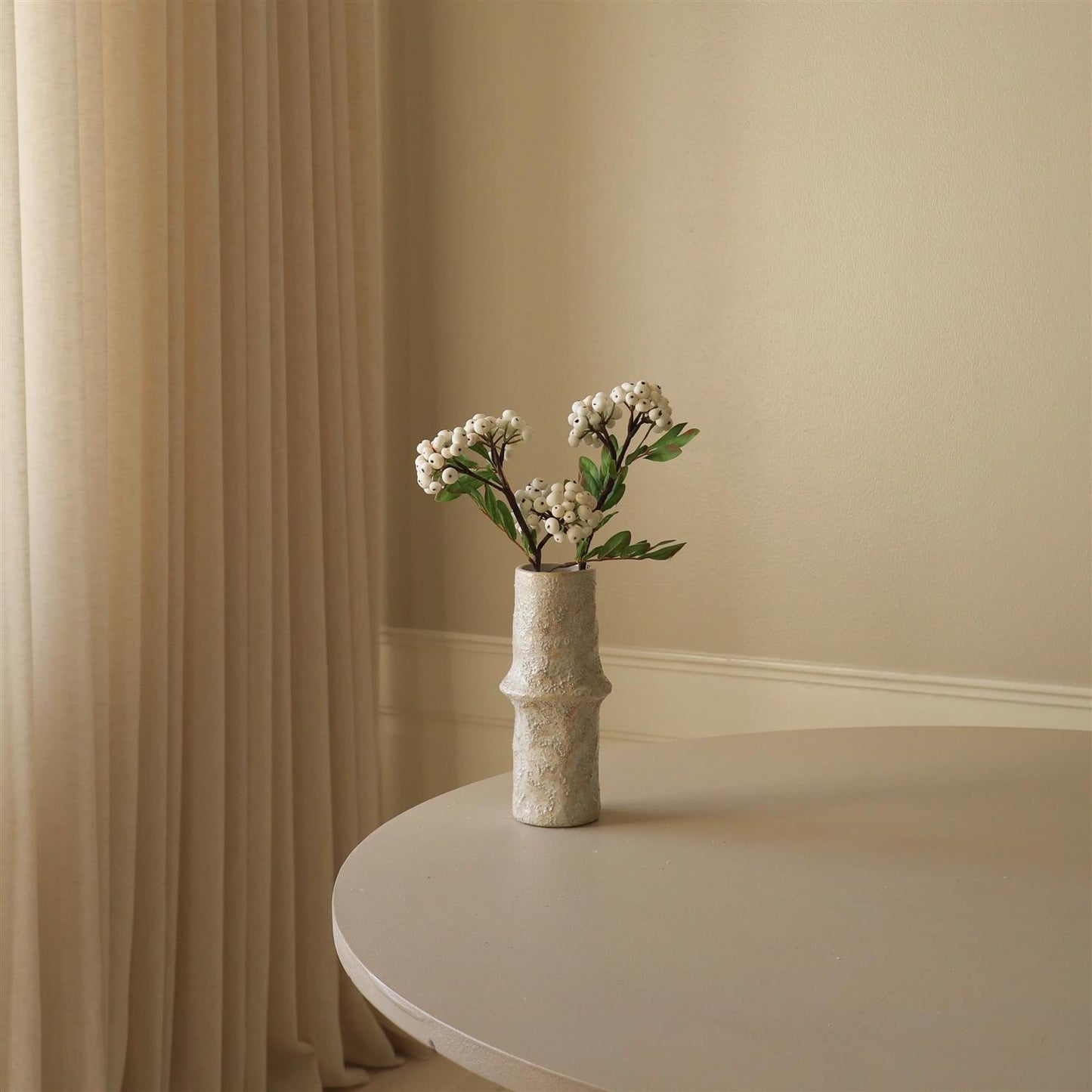 White small Snowberry Branch