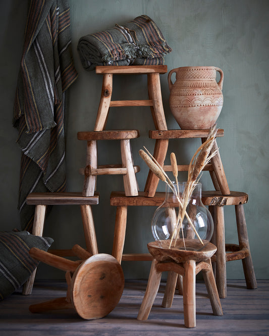 Hilda pledd/duk, grønn/rust 350x140