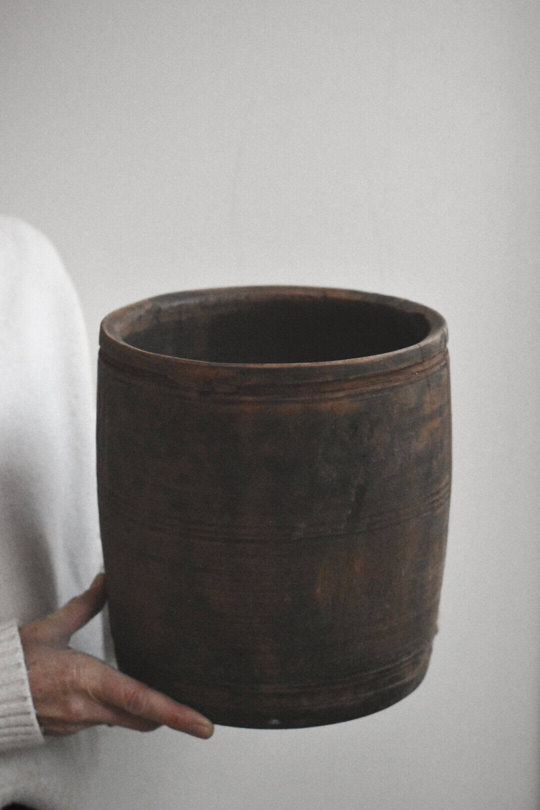 Vintage trepotte ca. 18-22 x 15-23cm