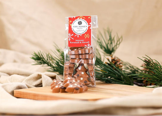 Belgisk sjokolade juletre salt karamell