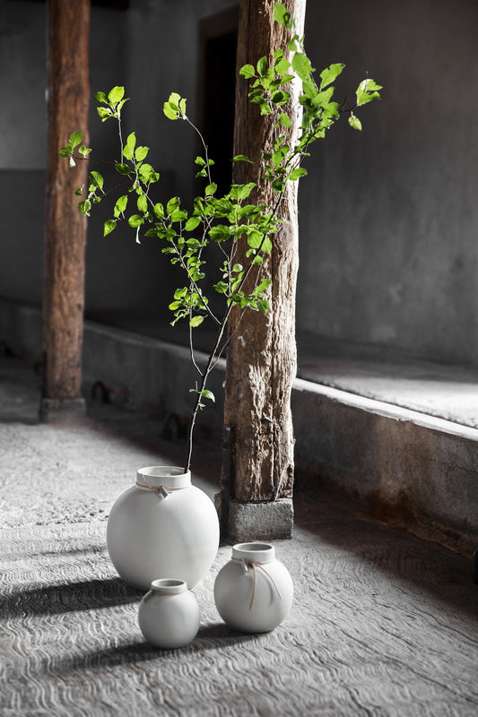 Vase i stengods ø21xh22 cm