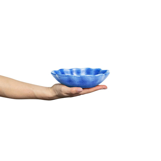 Oyster skål 18x16 cm, Light blue