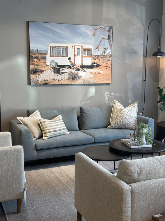 Lyng sofa 220, PG3 Caleido 12086 Dark soda