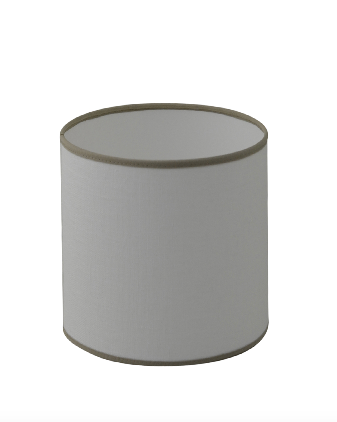 Carolin lampeskjerm 25x26 cm, hvit/sand