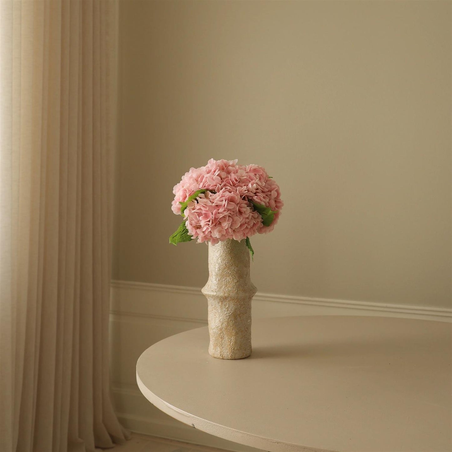 Light pink hydrangea flower