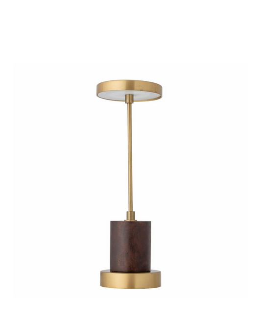 Chico oppladbar bordlampe, mangotre/ messing