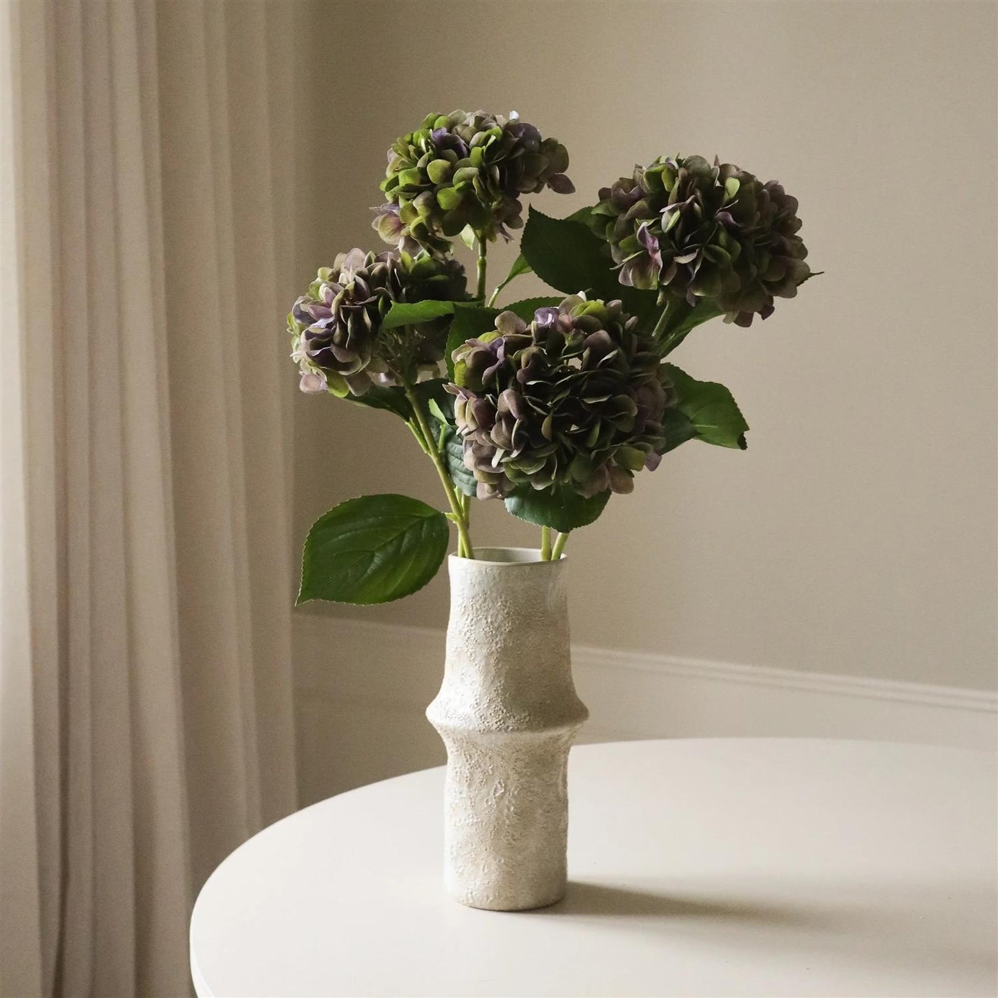 Pale purple hydrangea flower