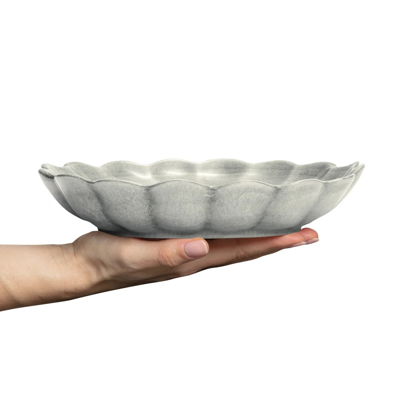 Oyster Skål 24 cm, Grå