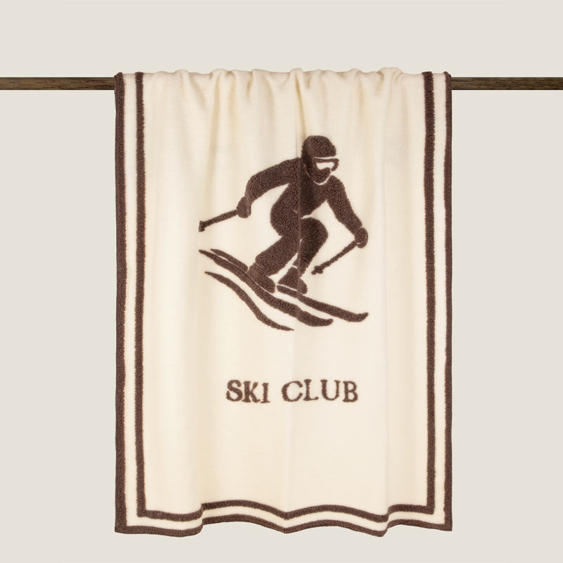 Easy Boiled Wool Ski Club pledd, 150x190