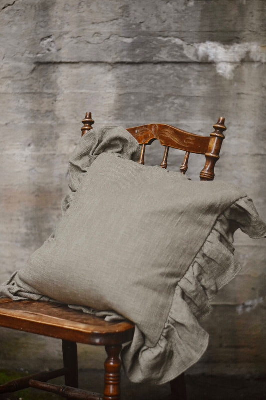 Putetrekk med kappe, 50x50 cm, grønn