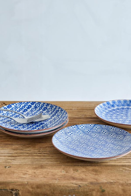 Karine asjetter ø20 cm 4-sett, steintøy