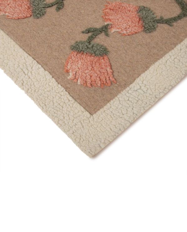 Soft Boiled Wool Salmone pledd, 150x190