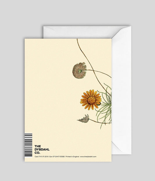 kort - gule blomster