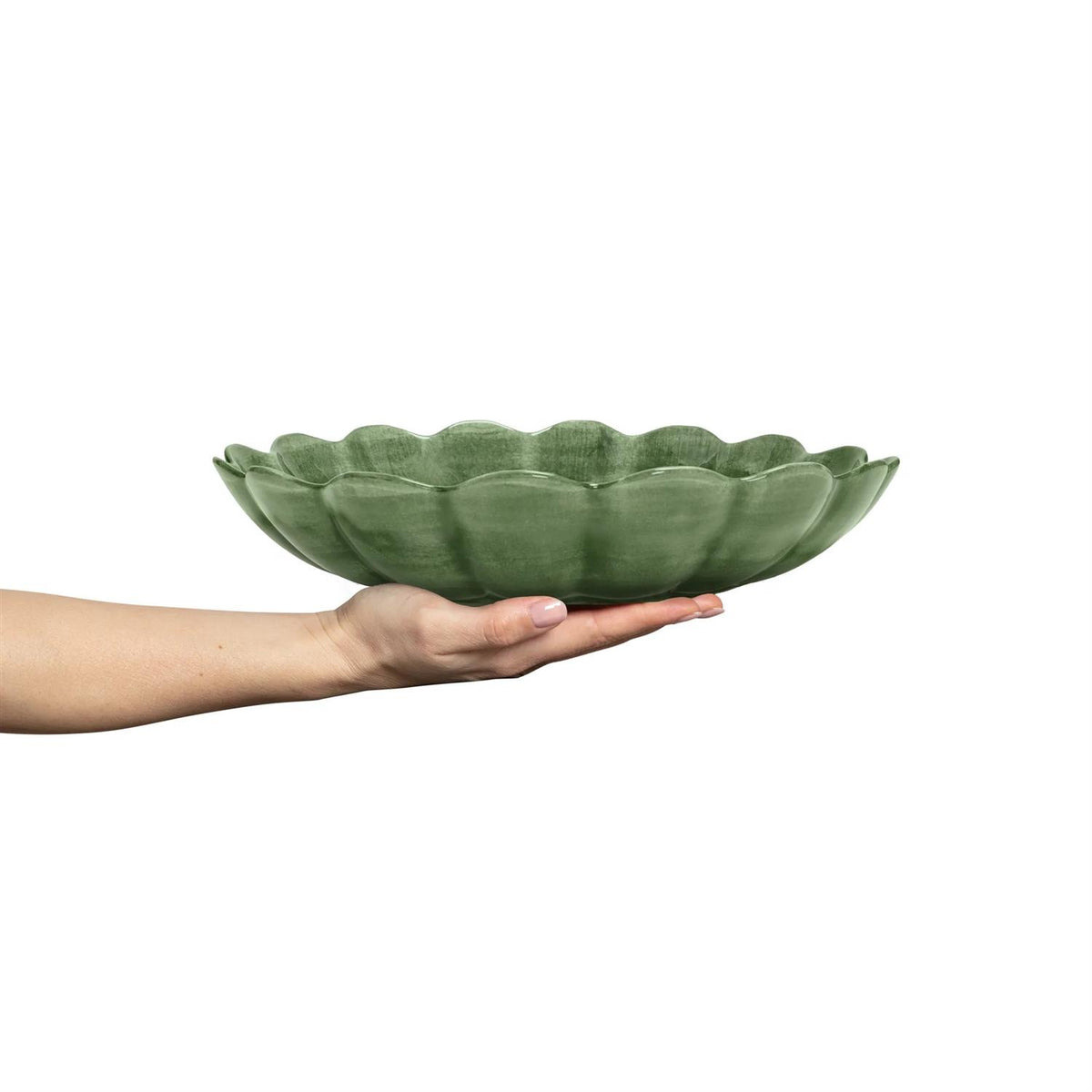 Oyster Skål 31 cm, Forest Green