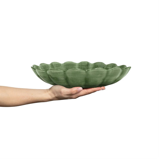 Oyster Skål 31 cm, Forest Green