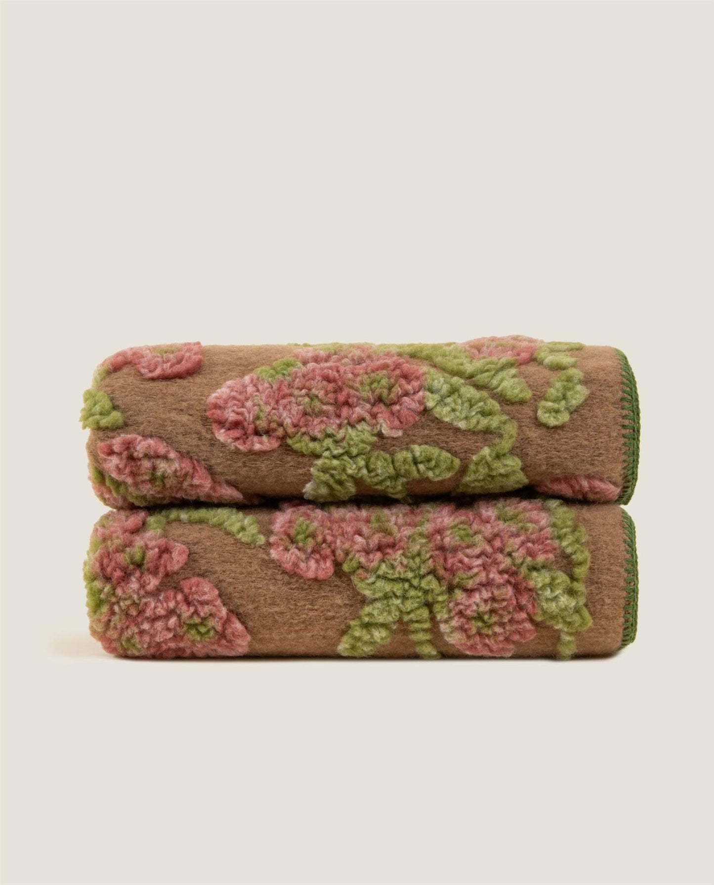 Easy Boiled Wool Old Flower pledd, 150x190