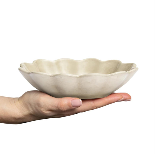 Oyster Skål 18x16 cm, Sand