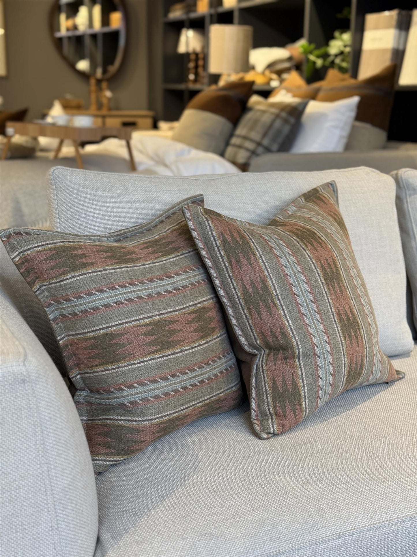 Pyntepute Mulberry/ caleido brun 50x50 cm