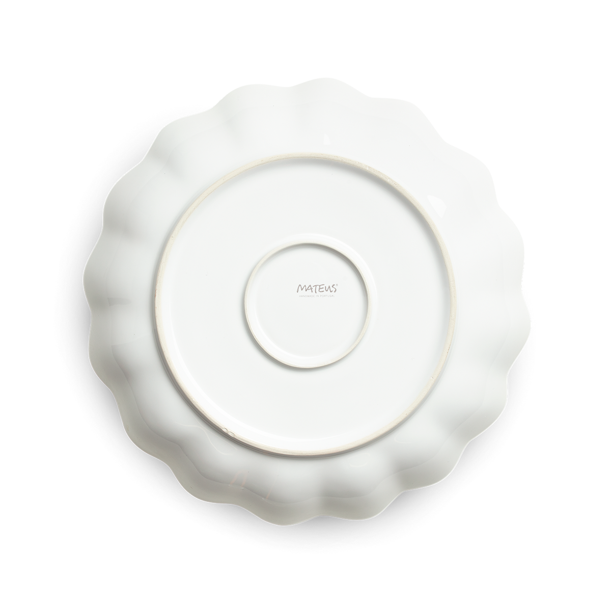 Oyster skål 24 CM, Hvit