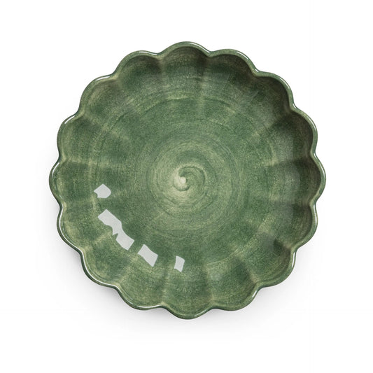 Oyster Skål 24cm, Forest Green