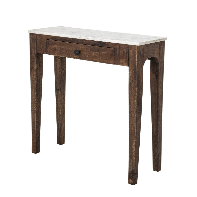Hauge Sidebord, Brun hvit marmor