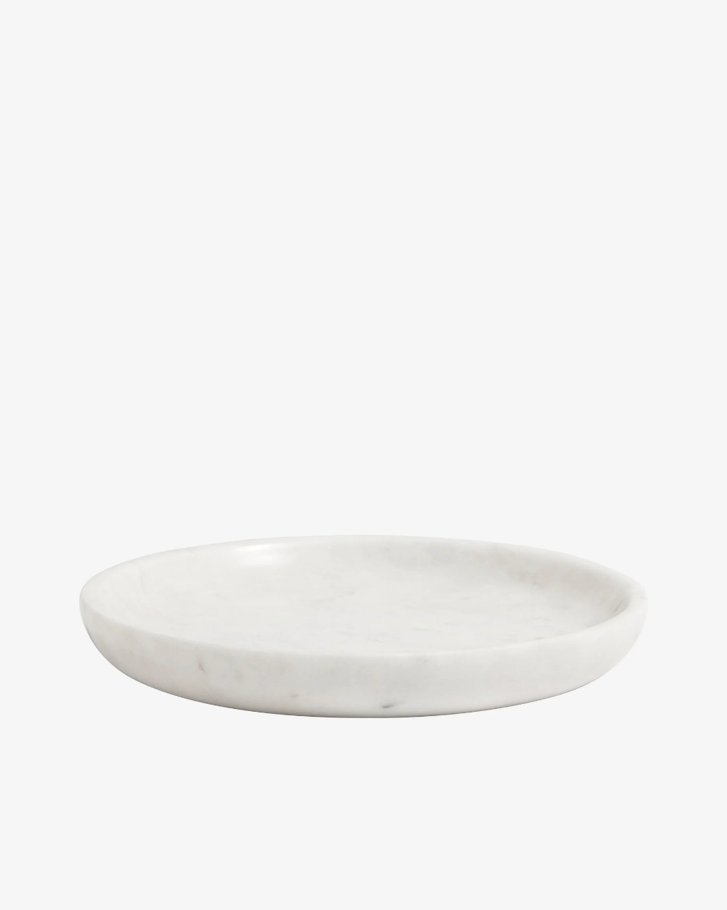 Marble fat i marmor Ø17 cm, hvit