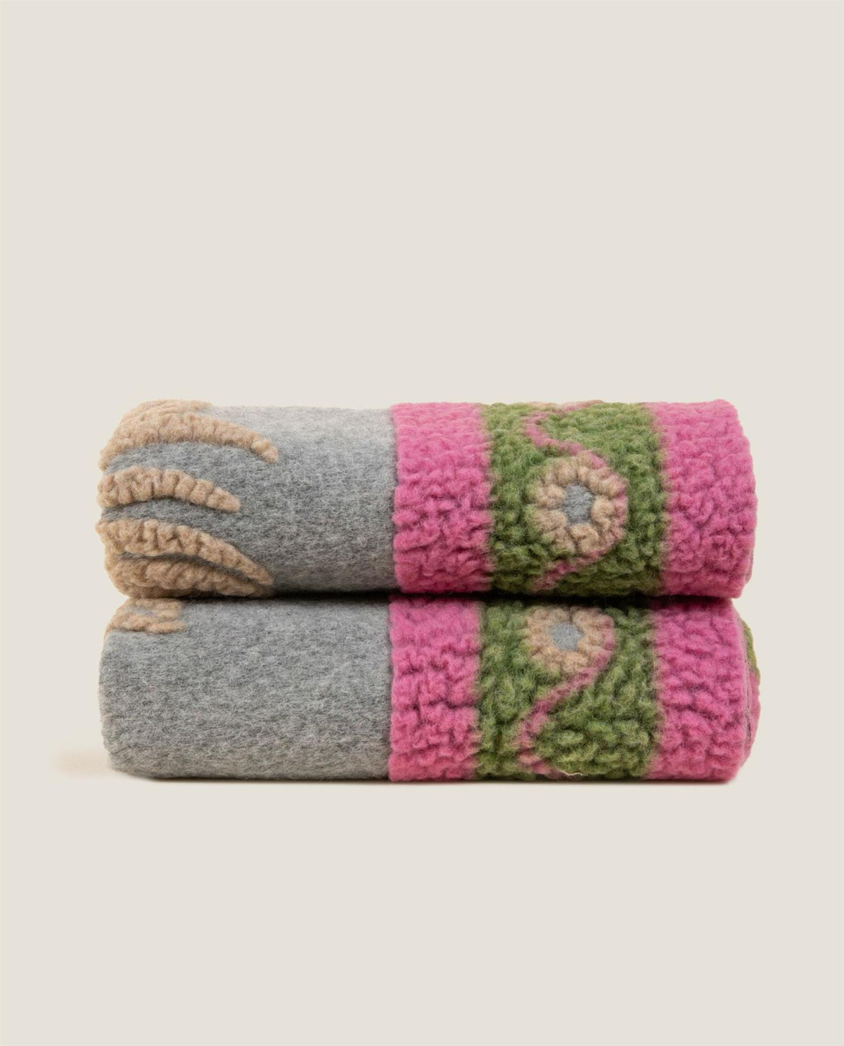 Soft Boiled Wool Trionfale grigio pledd, 150x190
