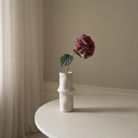 Burgundy hydrangea flower