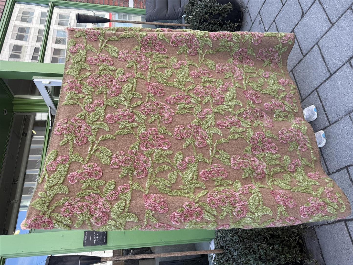 Easy Boiled Wool Old Flower pledd, 150x190
