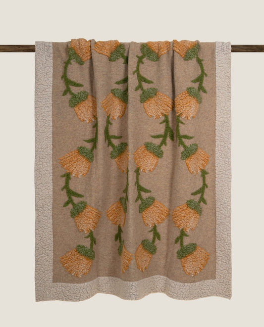 Soft Boiled Wool Zafferano pledd, 150x190
