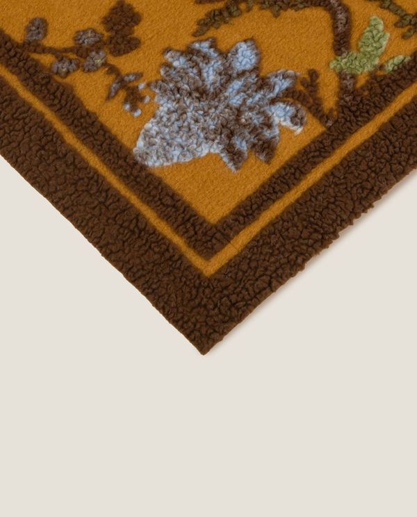 Boiled Wool Paradisiaco Senape Arazzo pledd, 150x190