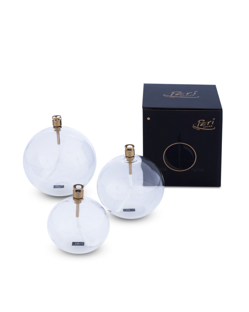 Oljelampe Rund Brass, Large