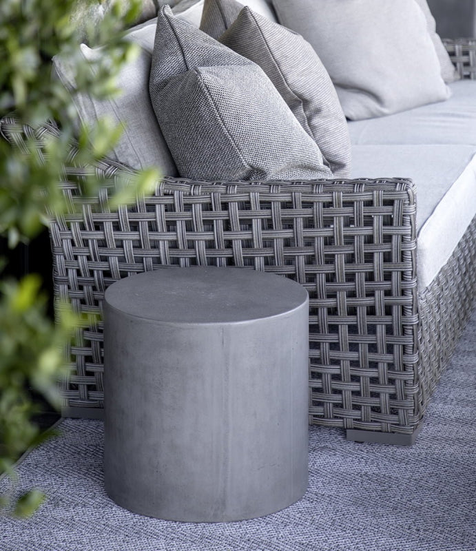 DOLOMA Sidebord, Concrete Grey Ø40 cm