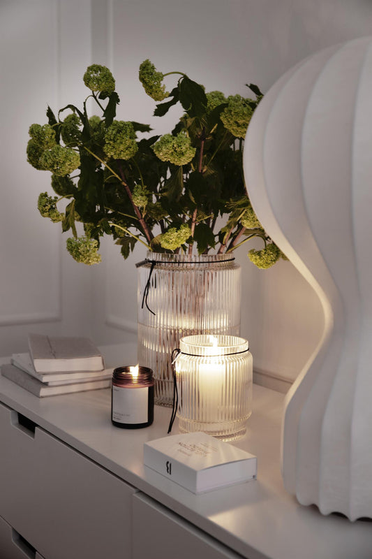 Glassvase Ø8xH10,8 cm