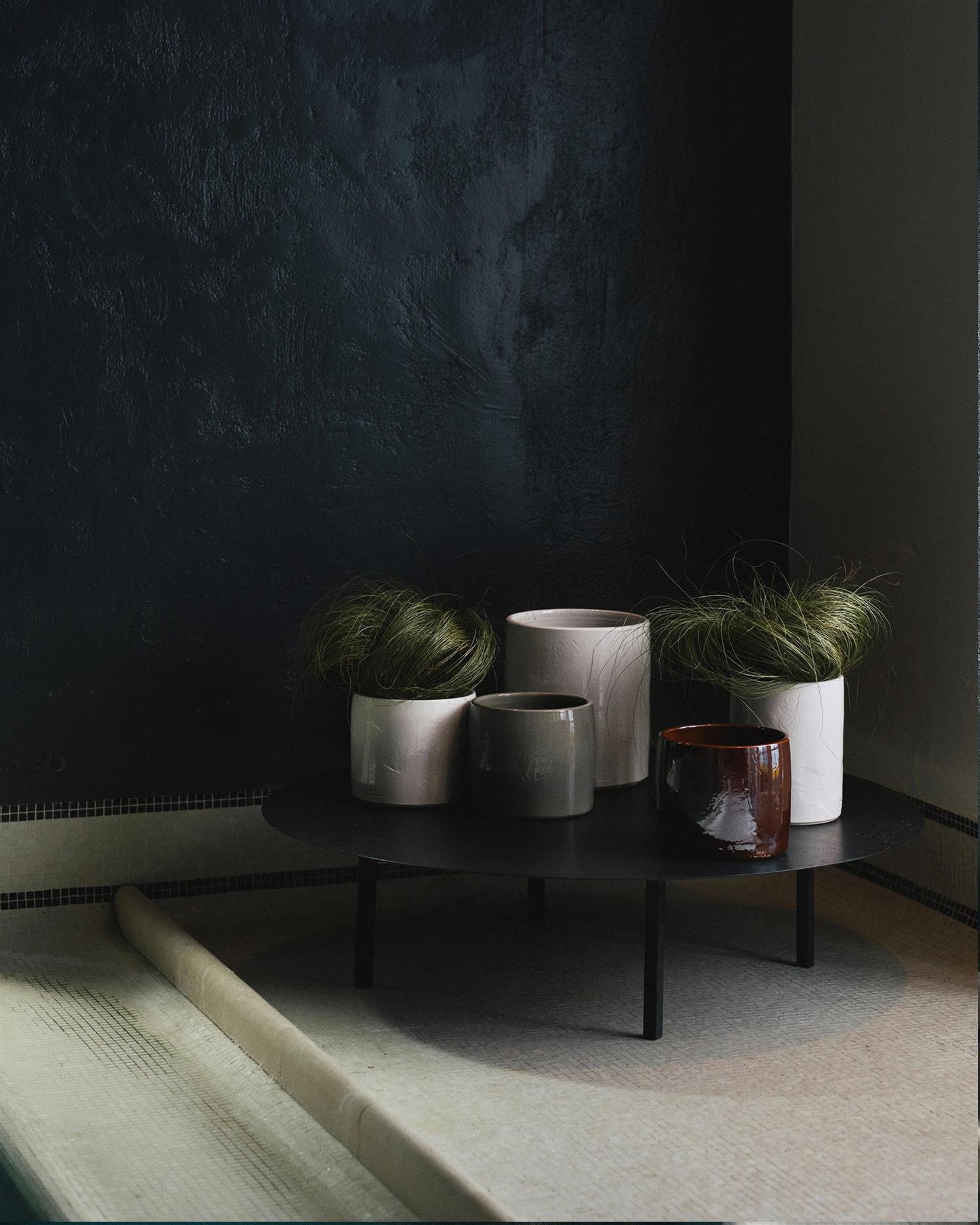 Blomsterpotte 02 anthracite vaso