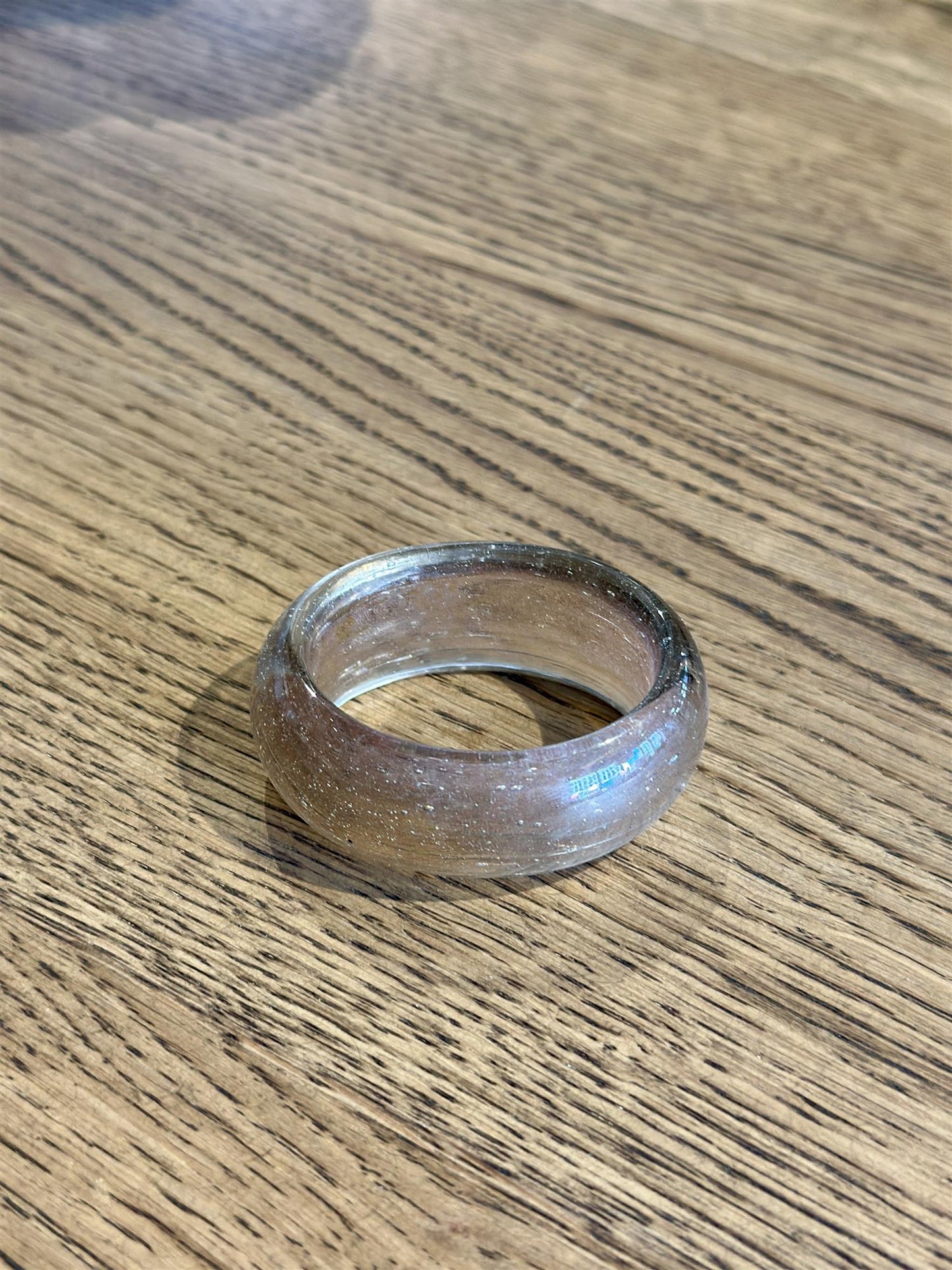 Serviettring oval, glass