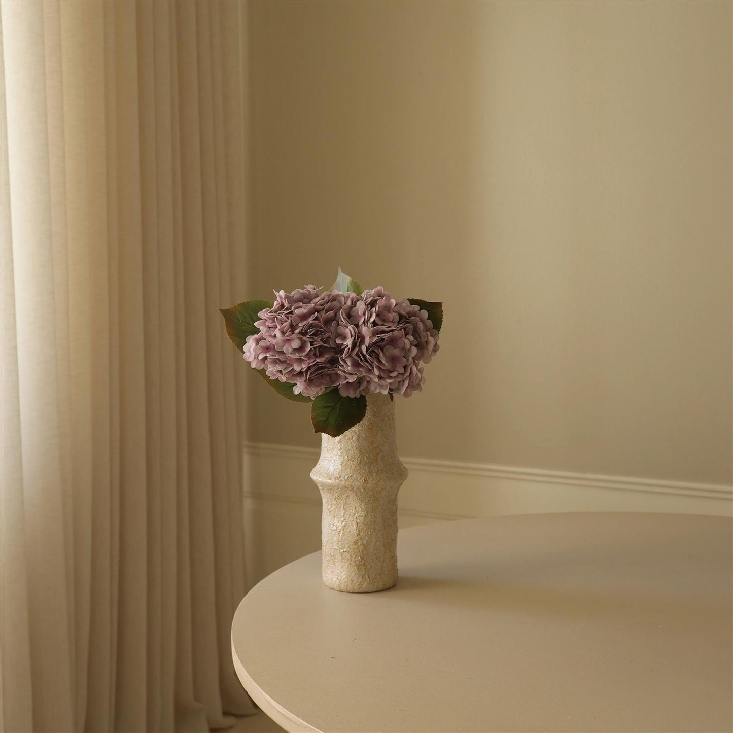 Light purple hydrangea flower