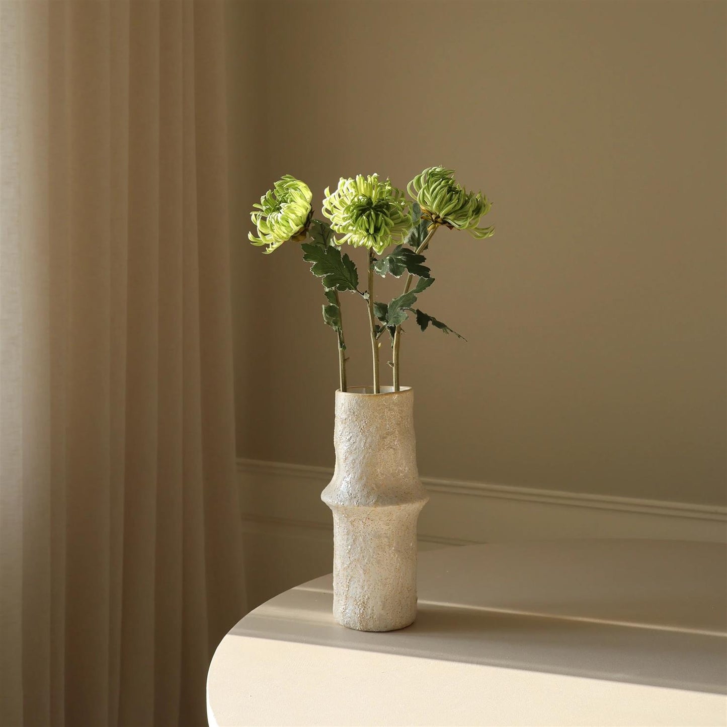 Light green semi-cactus Dahlia Flower