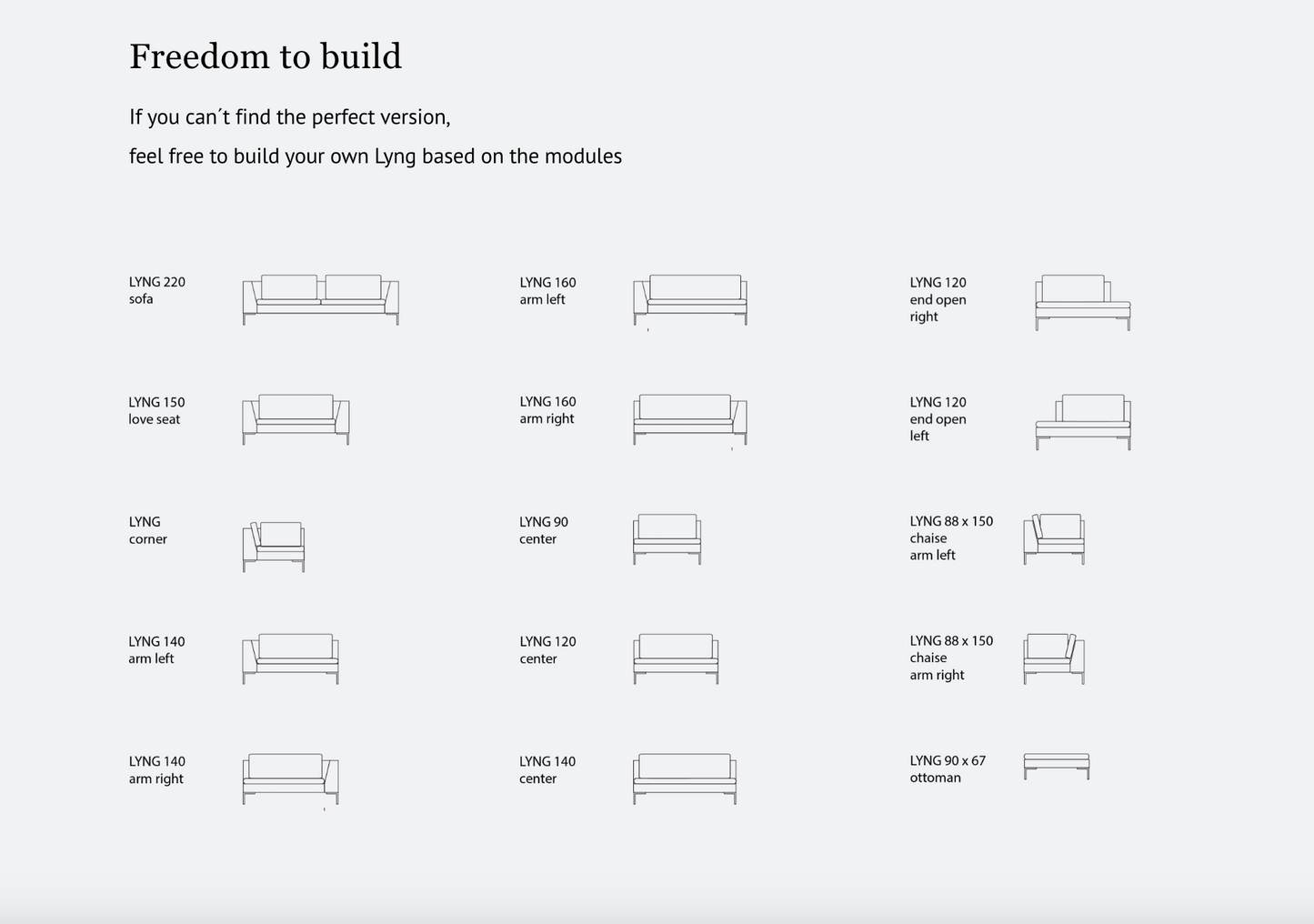 Lyng sofa