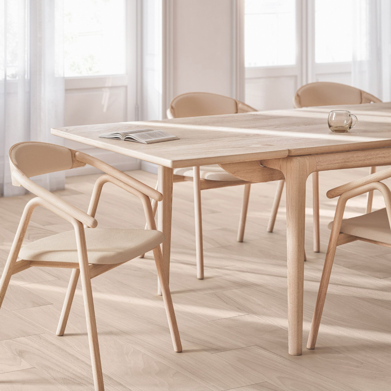 Extension - Floating spisebord eik